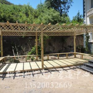 顺义防腐木地板专业私家花园设计施工公司